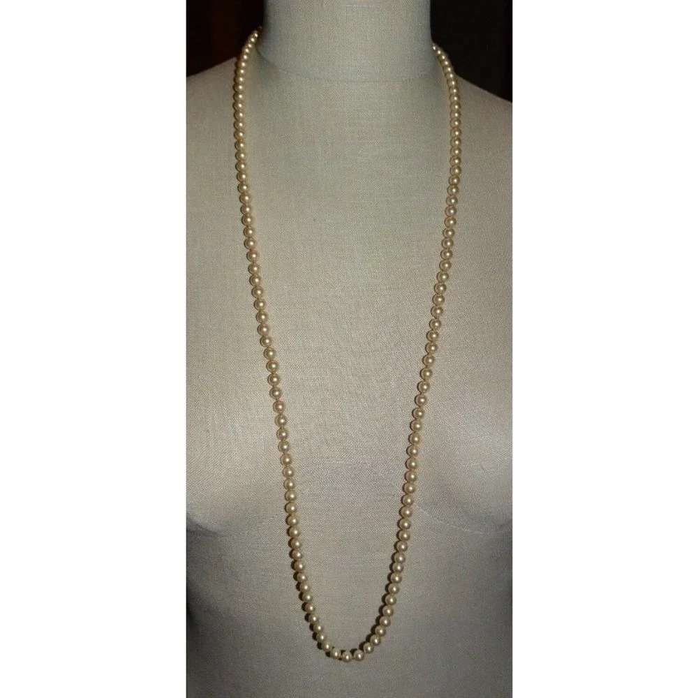 Gold Vermeil Sterling Silver Faux Glass Pearl Hand